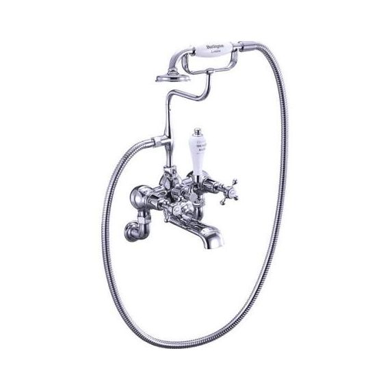 Burlington Claremont Wall Mounted/S Adjuster Bath Shower Mixer