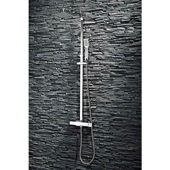 Square Thermostatic Shower And Diverter