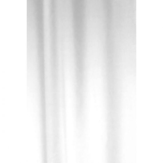 Euroshowers Simple White Shower Curtain 180cm x 180cm 