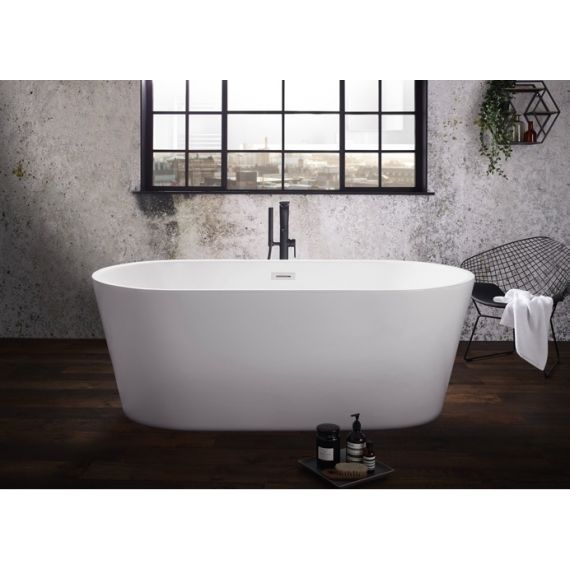 Sleek 1685 x 800mm Double Ended Freestanding Bath 