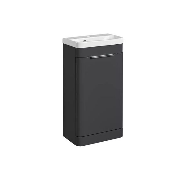 Roper Rhodes 450mm System Floor Mounted Cloakroom Basin Unit - Gloss Dark Clay - SYS4F.GDC