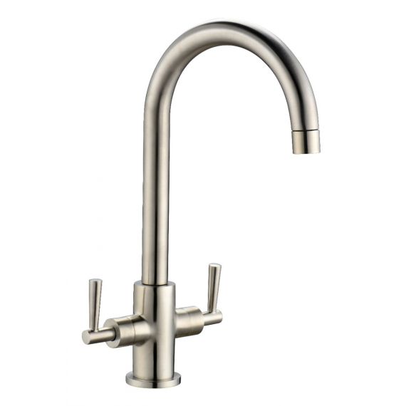 Monmouth Dual Lever Kitchen Tap Brushed