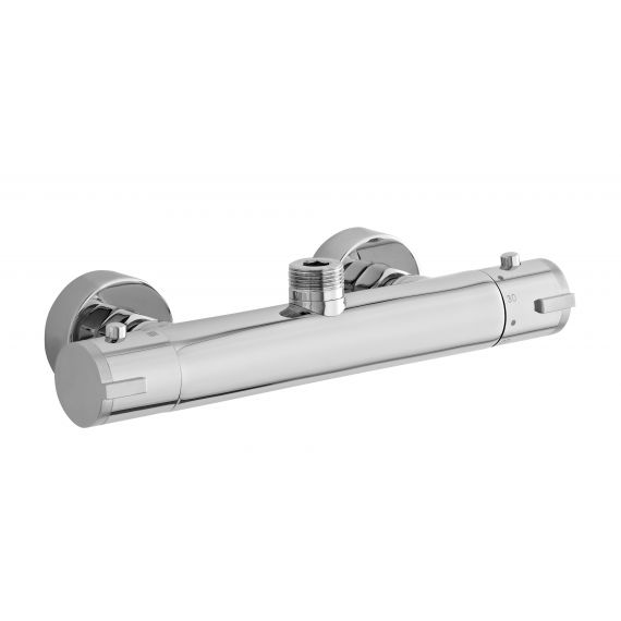Nuie Minimalist Thermostatic Bar Valve Top Outlet Chrome 