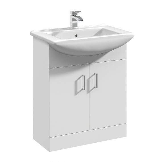 Mayford 650mm Floor Standing Cabinet & Square Basin 1TH 