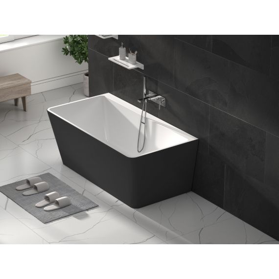 Julie 1500 X 750mm Painted Back To Wall Double Ended Freestanding Bath