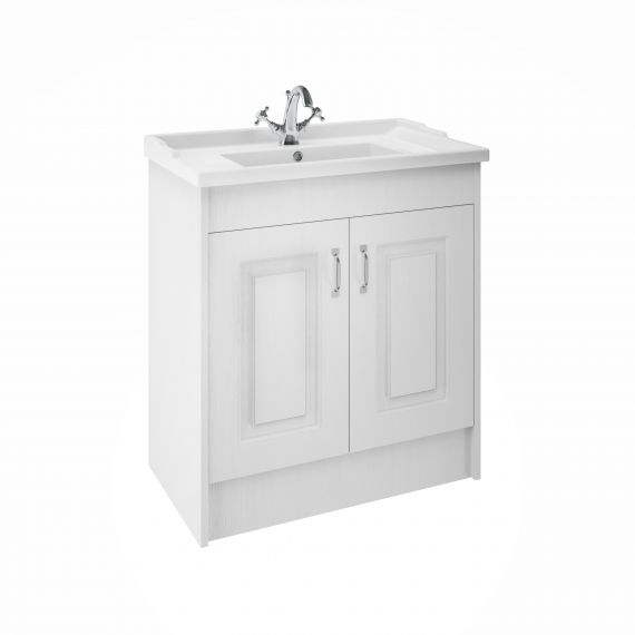 York White Ash 800mm 2 Door Basin and Cabinet 
