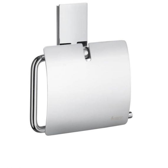 Smedbo Pool Toilet Roll Holder with Cover Polished Chrome ZK3414